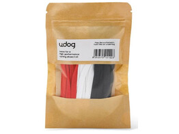 UDOG COLORED LACES MILD  Black  White  Red 