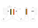 DEFEET AIREATOR 5  BELGIUM FLAG WHITE L 43-45